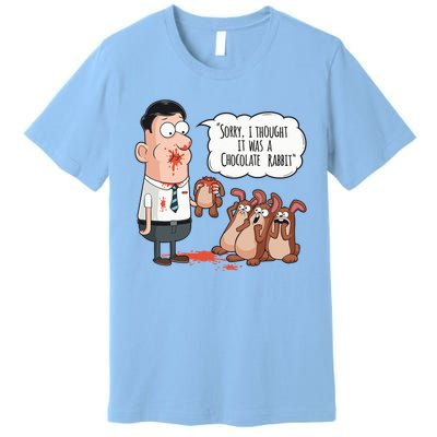 Easter Joke Sorry I Thought It Was A Chocolate Rabbit Premium T-Shirt