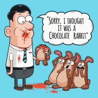 Easter Joke Sorry I Thought It Was A Chocolate Rabbit Premium T-Shirt