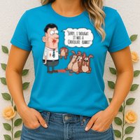 Easter Joke Sorry I Thought It Was A Chocolate Rabbit Womens T-Shirt