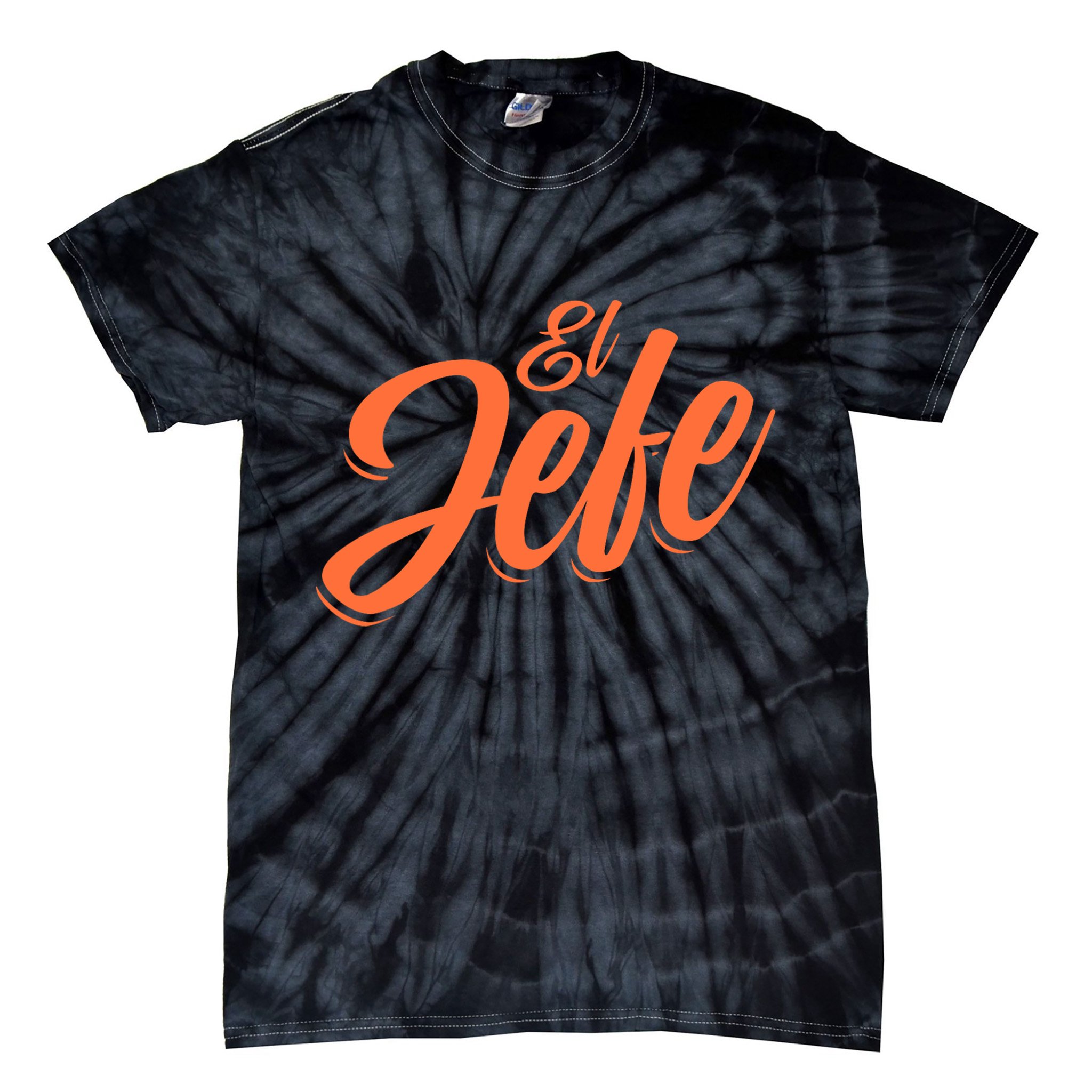 El Jefe Spanish Mexican The Boss Tie-Dye T-Shirt