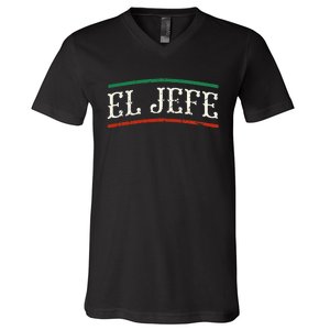 El Jefe Spanish V-Neck T-Shirt