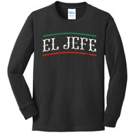 El Jefe Spanish Kids Long Sleeve Shirt