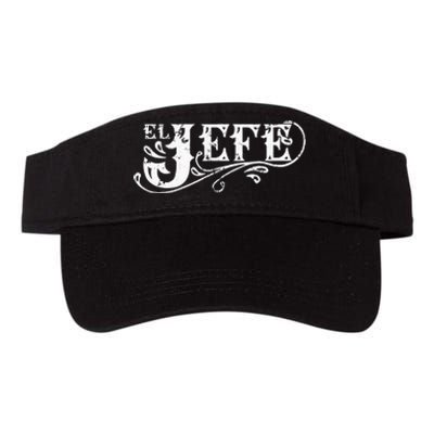 El Jefe The Boss In Spanish Funny Mexican Quote Valucap Bio-Washed Visor