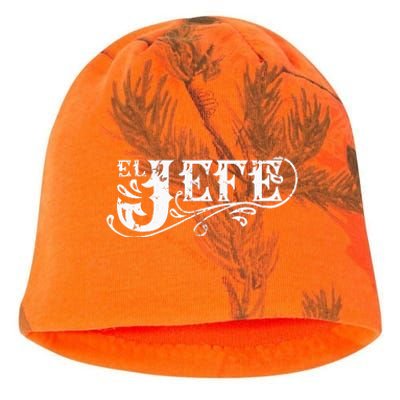 El Jefe The Boss In Spanish Funny Mexican Quote Kati - Camo Knit Beanie