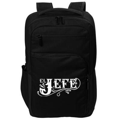 El Jefe The Boss In Spanish Funny Mexican Quote Impact Tech Backpack