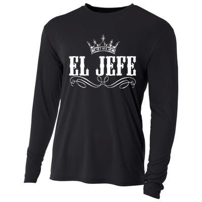 EL JEFE The Boss The King Mexican Cooling Performance Long Sleeve Crew