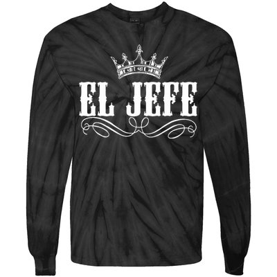 EL JEFE The Boss The King Mexican Tie-Dye Long Sleeve Shirt