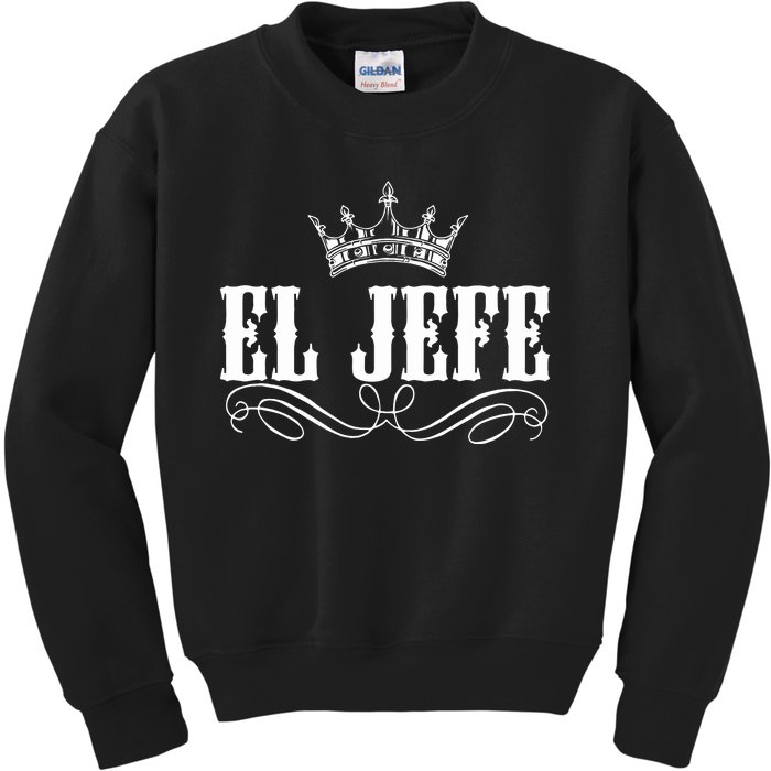 EL JEFE The Boss The King Mexican Kids Sweatshirt