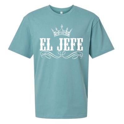 EL JEFE The Boss The King Mexican Sueded Cloud Jersey T-Shirt