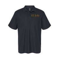 El Jefe The Boss In Spanish Funny Mexican Boss Softstyle Adult Sport Polo