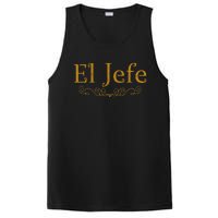 El Jefe The Boss In Spanish Funny Mexican Boss PosiCharge Competitor Tank