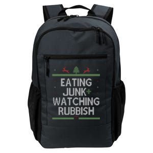 Eating Junk Watching Rubbish Funny Christmas Daily Commute Backpack