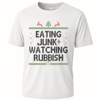 Eating Junk Watching Rubbish Funny Christmas Cooling Performance Crew T-Shirt