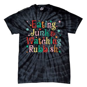 Eating Junk Xmas Food And Watching Rubbish Christmas Funny Tie-Dye T-Shirt