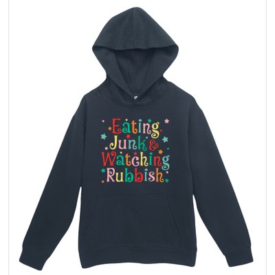 Eating Junk Xmas Food And Watching Rubbish Christmas Funny Urban Pullover Hoodie