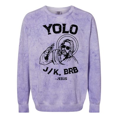 Easter Jesus Y.Olo Jk Brb Colorblast Crewneck Sweatshirt