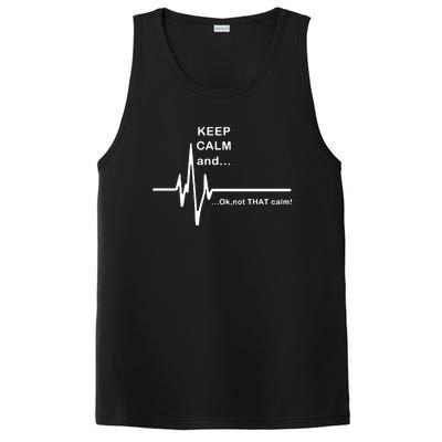 ECG Keep Calm And... Hilarious Heart Rate PosiCharge Competitor Tank