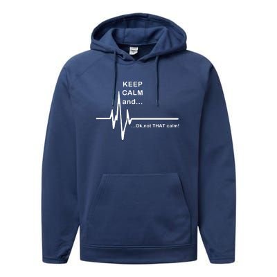 ECG Keep Calm And... Hilarious Heart Rate Performance Fleece Hoodie