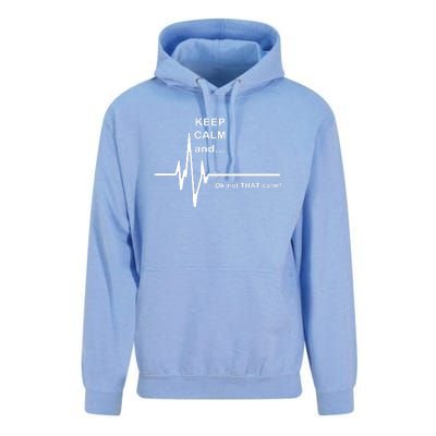 ECG Keep Calm And... Hilarious Heart Rate Unisex Surf Hoodie