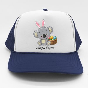 Easter Koala, Cute Kawaii Style, Rabbit Ears, Basket Of Ears Trucker Hat