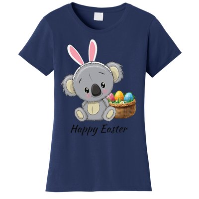 Easter Koala, Cute Kawaii Style, Rabbit Ears, Basket Of Ears Women's T-Shirt