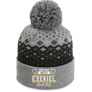 Ezekiel Keep Calm And Let Ezekiel Handle That Gift The Baniff Cuffed Pom Beanie