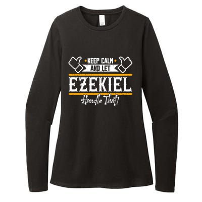 Ezekiel Keep Calm And Let Ezekiel Handle That Gift Womens CVC Long Sleeve Shirt