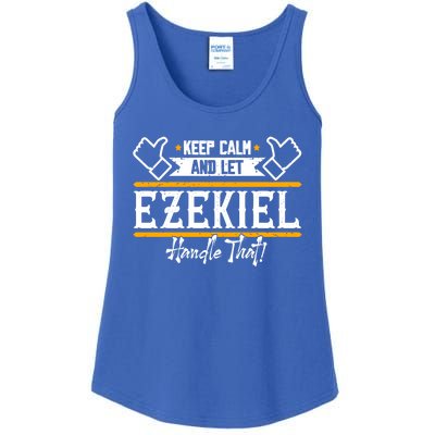 Ezekiel Keep Calm And Let Ezekiel Handle That Gift Ladies Essential Tank