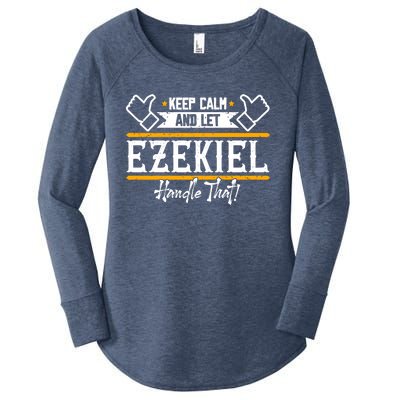 Ezekiel Keep Calm And Let Ezekiel Handle That Gift Women's Perfect Tri Tunic Long Sleeve Shirt