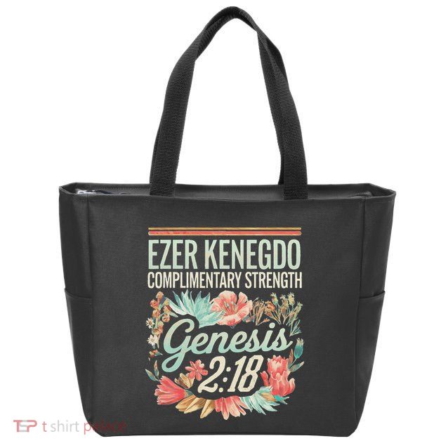 Ezer Kenegdo Complimentary Strength 218 Zip Tote Bag