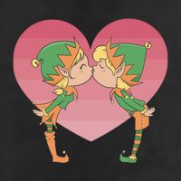 Elf's Kissing 7 Panel Mesh Trucker Snapback Hat