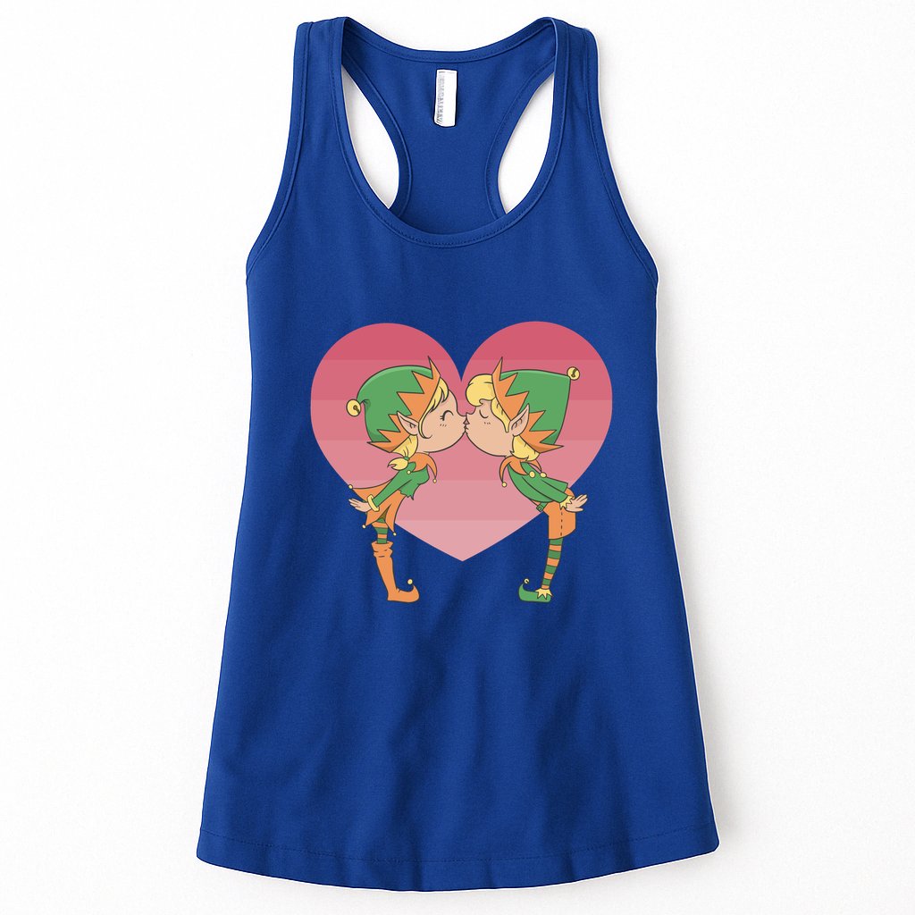 Elf's Kissing Womens Tank Top