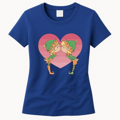 Elf's Kissing Womens T-Shirt