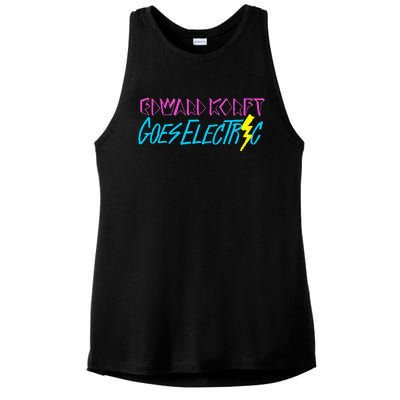 Edward Korft Goes Electric Edward Korft Merch Ladies PosiCharge Tri-Blend Wicking Tank