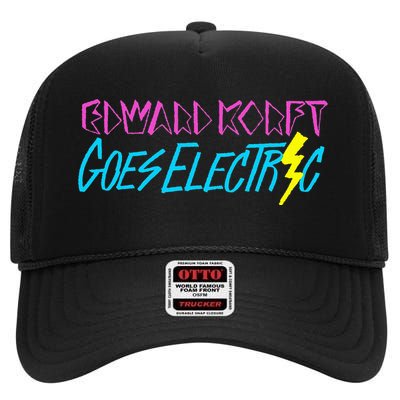 Edward Korft Goes Electric Edward Korft Merch High Crown Mesh Back Trucker Hat