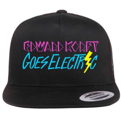 Edward Korft Goes Electric Edward Korft Merch Flat Bill Trucker Hat