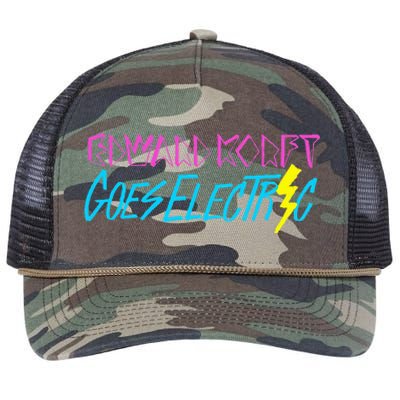 Edward Korft Goes Electric Edward Korft Merch Retro Rope Trucker Hat Cap