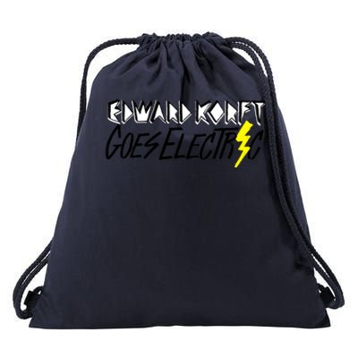 Edward Korft Goes Electric Edward Korft Merch Drawstring Bag