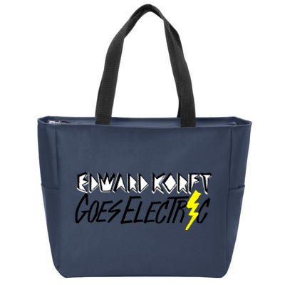 Edward Korft Goes Electric Edward Korft Merch Zip Tote Bag