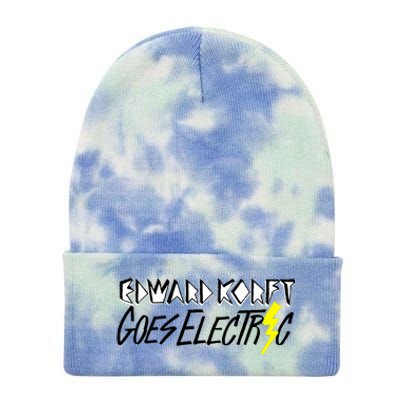 Edward Korft Goes Electric Edward Korft Merch Tie Dye 12in Knit Beanie