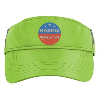 Elect Kamala Harris And Vice President Tim Walz Distressed Gift Adult Drive Performance Visor