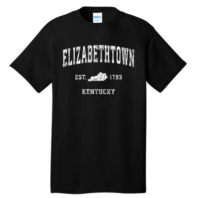 Elizabethtown Kentucky Ky Vintage Athletic Sports Tall T-Shirt