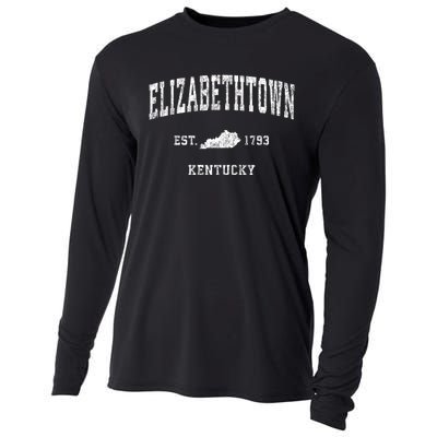 Elizabethtown Kentucky Ky Vintage Athletic Sports Cooling Performance Long Sleeve Crew