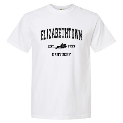 Elizabethtown Kentucky Ky Vintage Athletic Sports Garment-Dyed Heavyweight T-Shirt