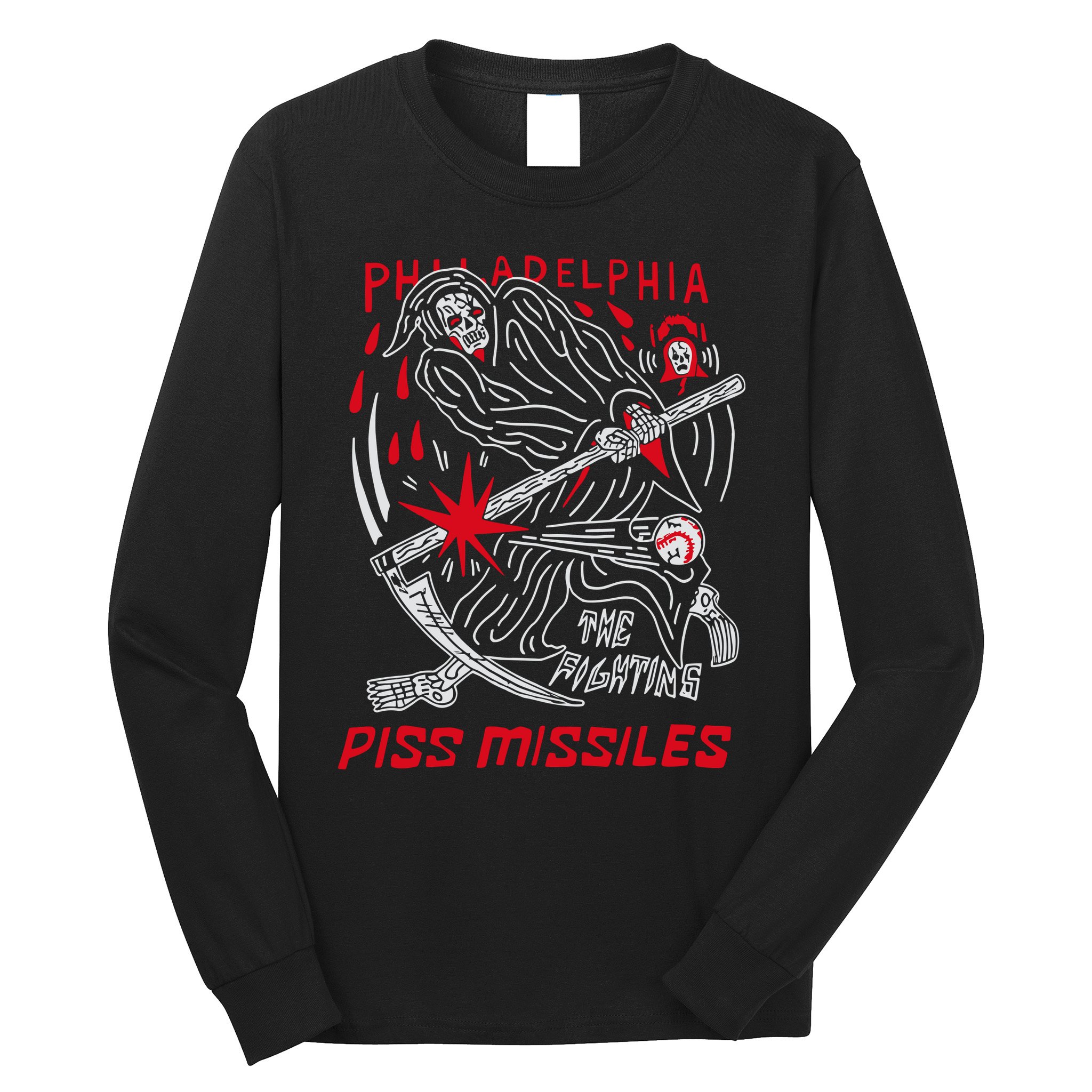 Eric Kenney Philadelphia The Fighting Piss Missiles Long Sleeve Shirt