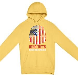 Egyptian King Statue Funny King Tut's American Dream Gift Premium Pullover Hoodie