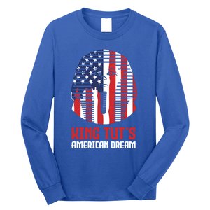 Egyptian King Statue Funny King Tut's American Dream Gift Long Sleeve Shirt