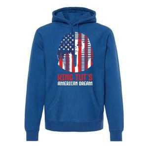 Egyptian King Statue Funny King Tut's American Dream Gift Premium Hoodie