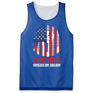 Egyptian King Statue Funny King Tut's American Dream Gift Mesh Reversible Basketball Jersey Tank