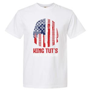 Egyptian King Statue Funny King Tut's American Dream Gift Garment-Dyed Heavyweight T-Shirt